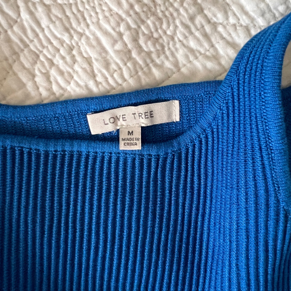 Blue Ribbed bodysuit - Picture 2 of 2